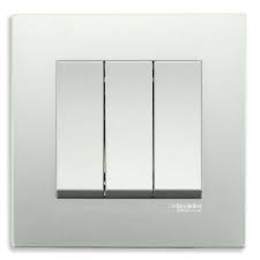 KB33_1_AS_G19: Bộ contac 3, 1 chiều 16AX, màu xám bạc