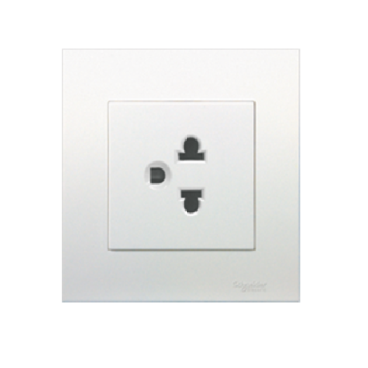 KB426UEST_G19: Bộ ổ cắm đơn 3 chấu 16A, màu trắng