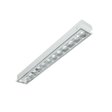 LCA118: Máng đèn phản quang âm trần 1 bóng - KT: L1215mm x W185mm x H95mm - Đèn LED T8 1x18W - 1 chế độ ánh sáng (vàng/trắng)