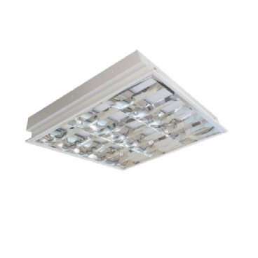 LCA309: Máng đèn phản quang âm trần 3 bóng - KT:L605mm x W605mm x H93mm - Đèn LED T8 3x9W - 1 chế độ ánh sáng (vàng/trắng)