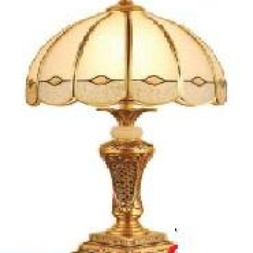 LH - DBCD - 5003: Đèn bàn xi đồng, KT: Ø350mm*H550mm