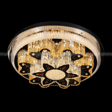 MO 1110 - 20: Đèn áp trần LED thủy tinh  - KT: Ø600mm x H300mm - Đèn LED