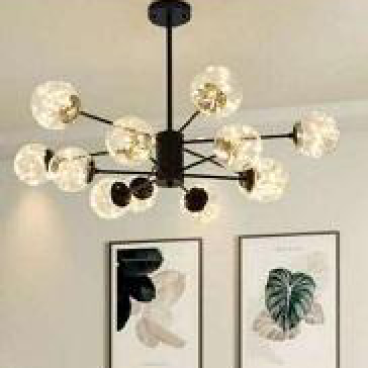 LH - THCN 260: Đèn chùm bi LED 12 bóng, KT: Ø950mm*H600mm