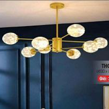 LH - THCN 261: Đèn chùm bi LED 8 bóng, KT: Ø800mm*H600mm