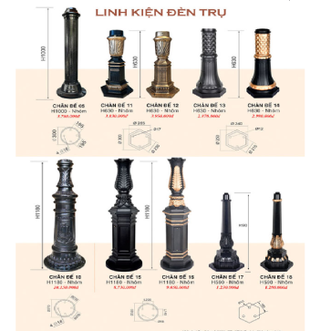 Linh kiện đèn trụ 2