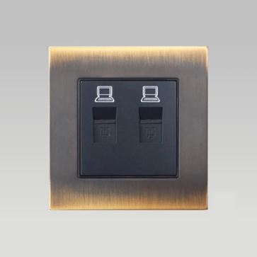 S80-88023M: Bộ 2 hạt ổ cắm mạng