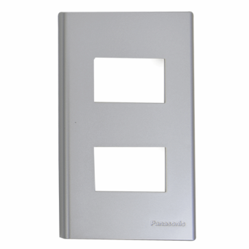 WEV68020MW: Mặt dùng cho 2 thiết bị, màu trắng ánh kim