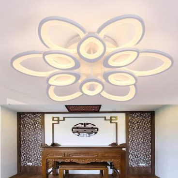 MO - 902A : Đèn áp trần LED 12 cánh - KT:  Ø800mm x H150mm - Đèn LED đổi 3 màu