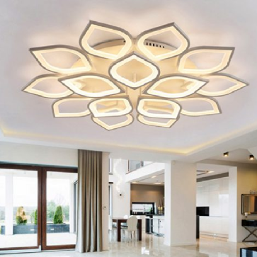 MO - 923B - 18 : Đèn áp trần LED 15 cánh - KT: Ø850mm x H150mm - Đèn LED đổi 3 màu