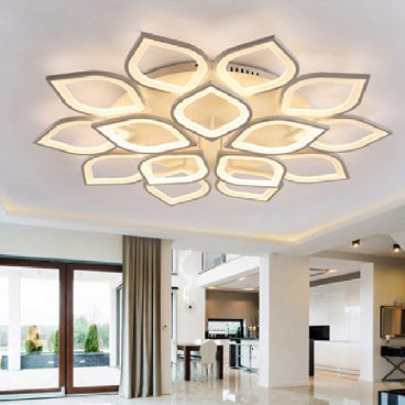 MO - 923B - 18 : Đèn áp trần LED 15 cánh - KT: Ø850mm x H150mm - Đèn LED đổi 3 màu