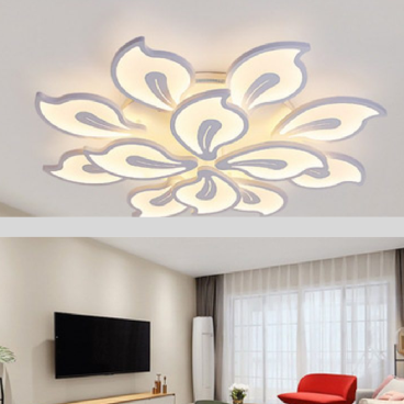 MO - 928A -18 : Đèn áp trần LED 12 cánh - KT: Ø800mm x H150mm - Đèn LED đổi 3 màu