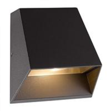 NBL2691 - Đèn gắn tường ngoài trời LED 7W - Màu xám đậm - Ánh sáng vàng - IP54