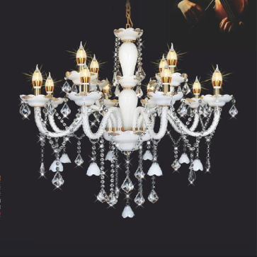 NC 001/12:  Đèn chùm nến 12 tay - KT: Ø800mm x H900mm + 400mm - Đèn nến chân E14 x 12 bóng