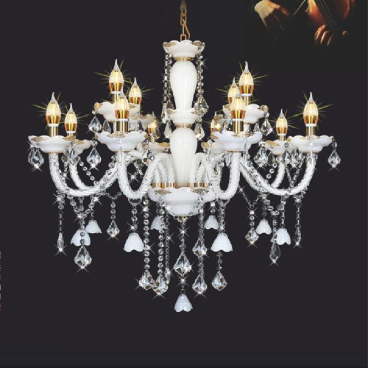 NC 001/12:  Đèn chùm nến 12 tay - KT: Ø800mm x H900mm + 400mm - Đèn nến chân E14 x 12 bóng