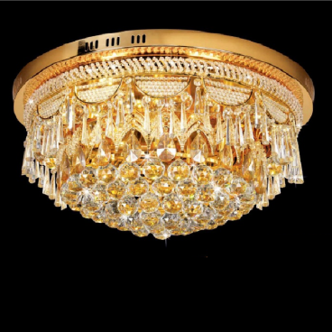 NC 0424: Đèn áp trần Phale, 91 Hạt Phale - KT:  Ø600mm x H300mm - Đèn chân E14 x 6 bóng  - Remote