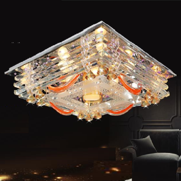 NC 7161: Đèn áp trần vuông LED đổi màu  - KT: ❒600mm  - Đèn LED đổi màu + E27 x 13 bóng - Remote