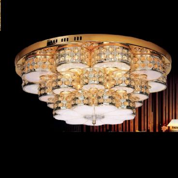 NC 8025B: Đèn áp trần Phale - KT: Ø800mm x H300mm - Bóng đèn chân E14 x 9 bóng