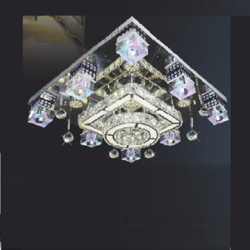 NC 80228: Đèn áp trần vuông  LED  - KT: ❒600mm x H150mm - Đèn LED đổi màu  - Remote