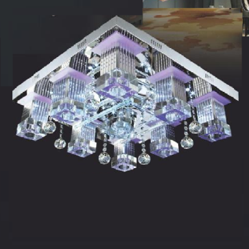 NC 8081: Đèn áp vuông LED - KT:  ❒600mm x H180mm - Đèn LED đổi màu - Remote