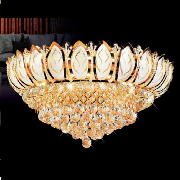 NC 8334: Đèn áp trần Phale, 101 Hạt Phale - KT: Ø800mm x H350mm - Đèn chân E14 x 21 bóng + Đèn LED đổi màu - Remote