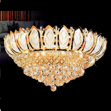 NC 8334: Đèn áp trần Phale, 101 Hạt Phale - KT: Ø800mm x H350mm - Đèn chân E14 x 21 bóng + Đèn LED đổi màu - Remote