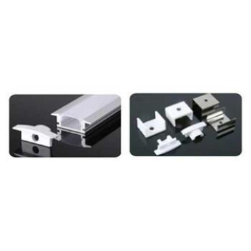 NST - AB2507 - Nẹp nhôm, linh kiện dùng cho LED dây trong nhà