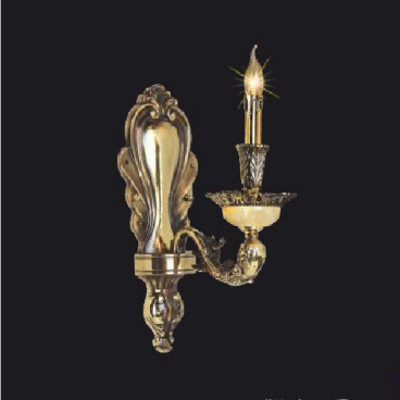 NV 1117/1: Đèn vách đồng  - KT: L160mm x W270mm x H410mm - Đèn chân E14 x 1 bóng