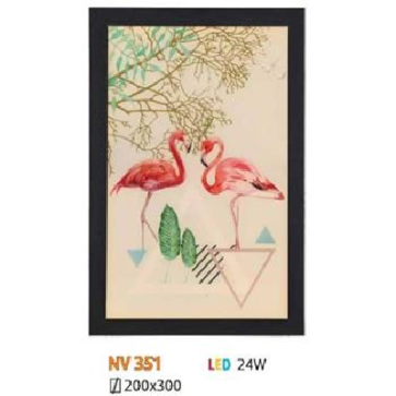 NV 351: Đèn gắn tường LED - KT: 200mm x 300mm - Đèn LED 24W