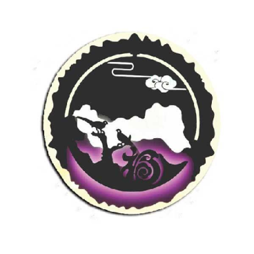 NV 548: Đèn gắn tường LED tranh 3D - KT: Ø275mm - Đèn LED 24W