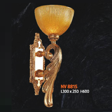 NV  8815: Đèn gắn tường 1 bóng - KT: L300mm x W250mm x H600mm - Đèn chân E27 x 1  bóng