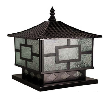 NVT - 103: Đèn gắn đầu trụ - KT: 400mm x 400mm x H440mm - Bóng đèn E27 x 1