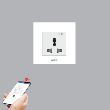 SOMV/SC: Mặt vuông ổ cắm đa năng đều khiển Wifi