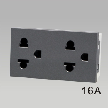 A66X-66020: Ổ cắm đôi 3 chấu