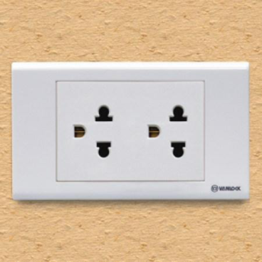 Ổ cắm đôi 3 chấu_S18UE2 SINO