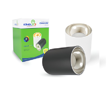 OBR - 20SS - D115 - V/TT/T : Đèn LED ống bơ (vỏ đen/trắng) gắn nổi 20W - KT: Ø115mm x H140mm - Ánh sáng vàng/trung tính/trắng