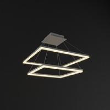 P0082002A: ĐÈN THẢ 2 VÒNG LED VUÔNG 75W - ÁNH SÁNG TRẮNG