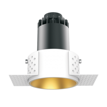  POLAR: Đèn âm trần không viền 10W, Ø117mm, lổ khoét: Ø82mm - ánh sáng vàng/trung tính