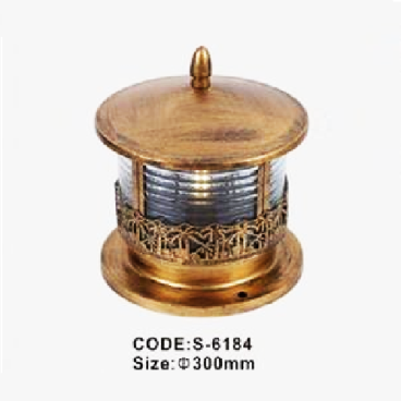 CODE: S6184: Đèn gắn đầu trụ - KT:Ø300mm - Bóng đèn E27 x 1