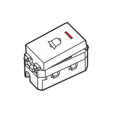 S18CCMBP2S - Nút nhấn chuông cỡ nhỏ 10A