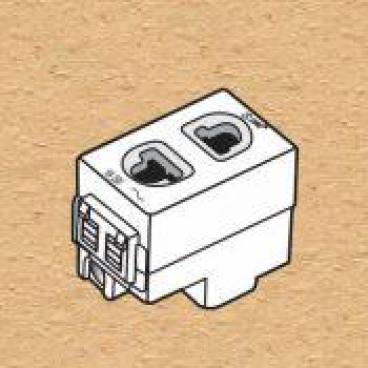 S18CCU - ổ cắm 2 chấu  có màn che 16A