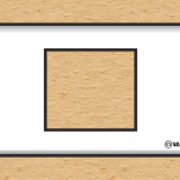 S18CCXX/M - mặt 2 lổ dạng liền (Mặt 1 ổ cắm đa năng hoặc 1 ổ 3 chấu)