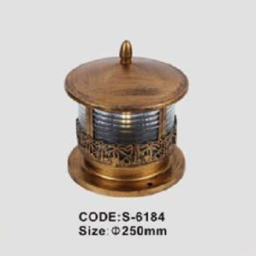 CODE: S6184: Đèn gắn đầu trụ - KT:Ø250mm - Bóng đèn E27 x 1