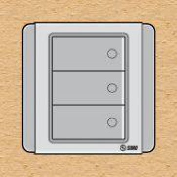 S66DGM3A- Contac ba 2 chiều phím lớn 10A