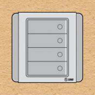 S66DGM4A- Contac bốn 2 chiều phím lớn 10A