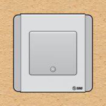 S66DGN1 - contac đơn 1 chiều phím lớn có đèn LED xanh 10A