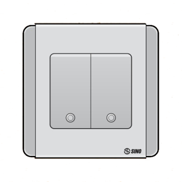 S66SDG2 - contac đôi 1 chiều phím lớn có dạ quang10A