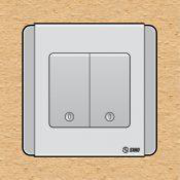 S66SDGM2 - contac đôi 2 chiều phím lớn có dạ quang 10A