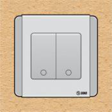 S66SDGM2A - contac đôi 2 chiều phím lớn 10A