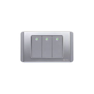 S68DG3 - Contac ba 1 chiều phím lớn có dạ quang 10A