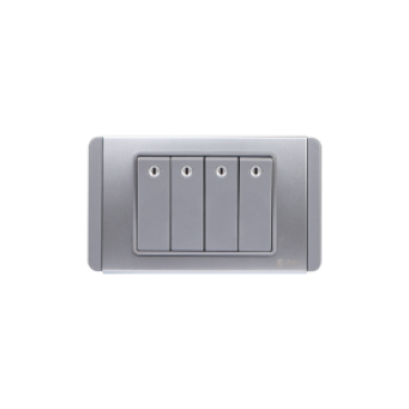 S68DGMN4 - Contac bốn 2 chiều phím lớn có đèn LED xanh 10A